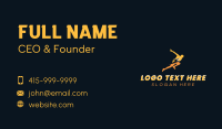 Lightning Athletic Human  Business Card Design