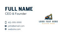 Industrial Excavation Machinery Business Card