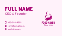 Purple Woman Maternity Business Card