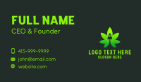 Marijuana Leaf Rocket  Business Card Design