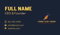 Lightning Electric Current Business Card Design