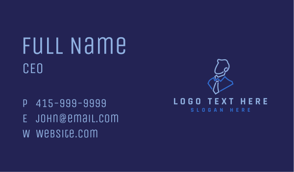 Professional Businessman Employee Business Card Design Image Preview