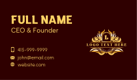 Deluxe Royal Crest Business Card