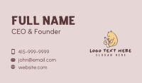 White Bottle Bear Business Card Design