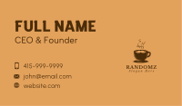 Hipster Coffee Mustache Business Card