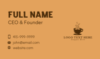 Hipster Coffee Mustache Business Card