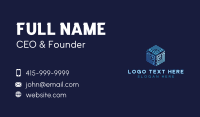 Technology Cube Startup Business Card Design