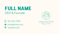 Minimal Tropical Beach Business Card Image Preview