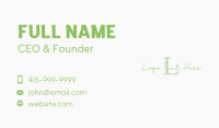 Simple Script Lettermark Business Card