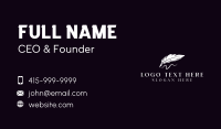 Feather Pen Author Business Card