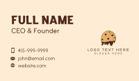 Chocolate Cookie Mascot Business Card Design