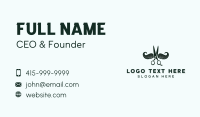 Mustache Scissor Barber Business Card Design