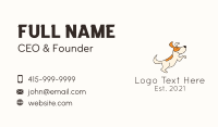 Cute Happy Dog Business Card Design