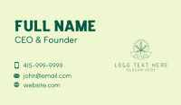 Marijuana Dispensary Emblem Business Card