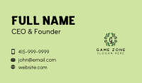 Natural Wreath Lettermark Business Card