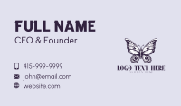 Ornate Moth Tattoo Business Card