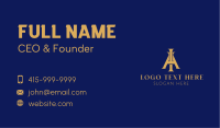 A & I Gold Monogram Business Card