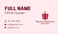 Minimalist Bell Pepper  Business Card