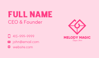 Pink Heart Gemstone Business Card