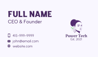 Purple Grape Lady Business Card