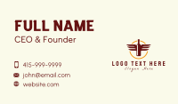 Burgundy Business Card example 1