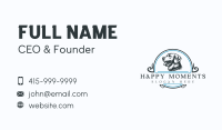 Happy Pet Dog  Business Card Image Preview