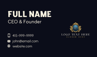 Deluxe Monarch Shield Business Card