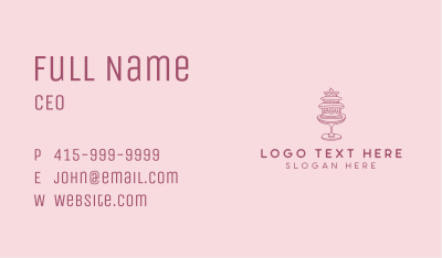 Cake Patisserie Bakery Business Card