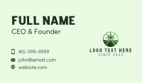 Cannabis Farm Emblem Business Card