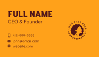 Woman Beauty Hair Business Card