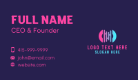 Disc Jockey Audio Business Card Design