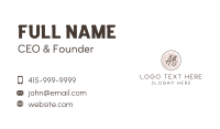 Beauty Apparel Lettermark Business Card Design