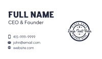 Classic Round Script Wordmark Business Card