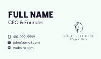 Eco Leaf Head  Business Card