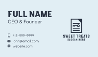 Document Password Manager Business Card