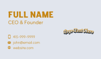 Branding Script Wordmark Business Card Design