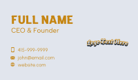 Branding Script Wordmark Business Card