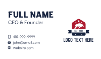 Patriotic Eagle Home Badge Business Card