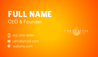 Hot Flame Glow Business Card