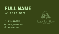 Minimalist Clover Leaf  Business Card
