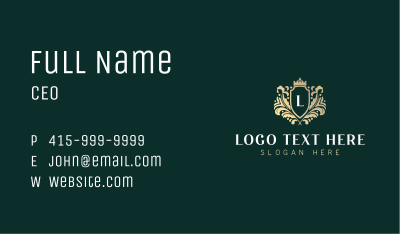 High End Royalty Boutique Business Card