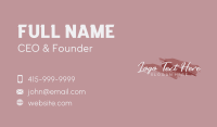 Feminine Cursive Wordmark Business Card