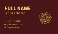 Golden Crystal Jewels Business Card Design