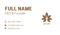 Brown Cannabis Pen Business Card