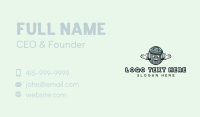 Trash Bin Mascot Business Card
