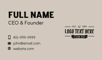 Gothic Skull Bar  Business Card