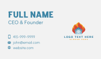 Fire Snowflake House Business Card