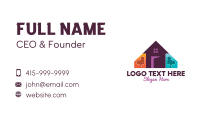 Colorful Family Home  Business Card