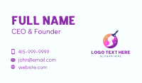 Paintbrush Art Media Business Card