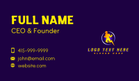 Power Lightning Superhero Business Card